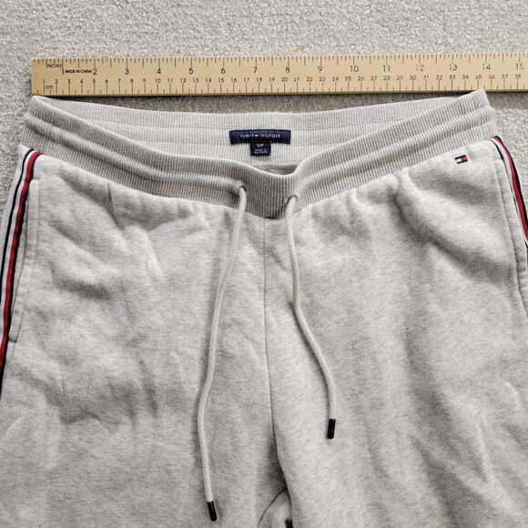 Tommy Hilfiger French Terry Grey Heather Logo Sweatpants Jogger Men's Size Small - Picture 4 of 7